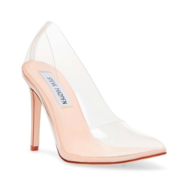 steve madden clear heels